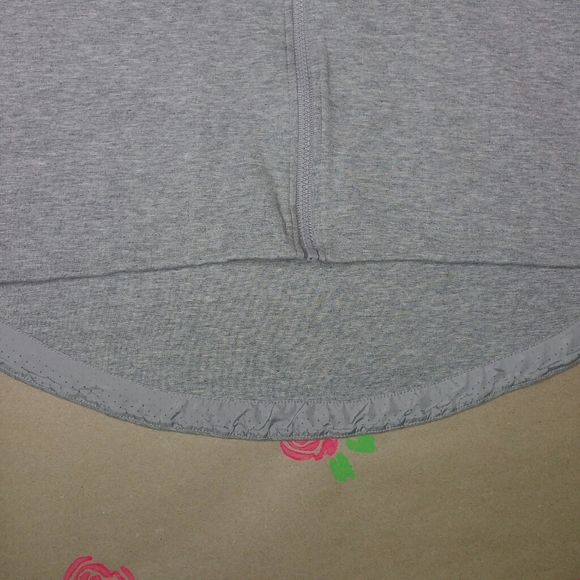 Nike Gray Zip Up Hoodie Hi Lo Hem Size Small - Picture 10 of 11